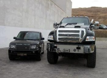 Ford F650 и range rover