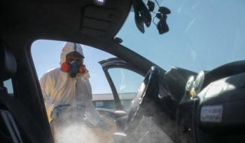 Чистка салона авто от короновируса