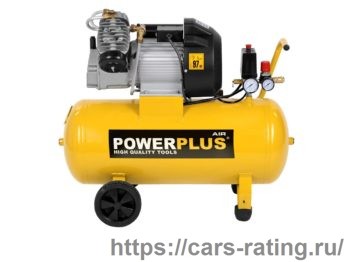 Powerplus 2л.с. 50-литровый воздушный компрессор