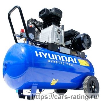 Hyundai 3hp 100-литровый воздушный компрессор